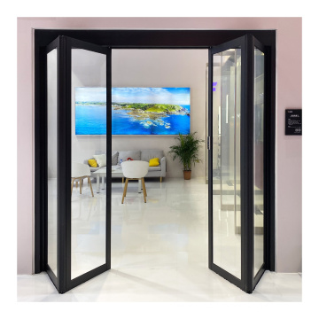 Deper Z20 house apartment interior door glass folding door system automatic folding door